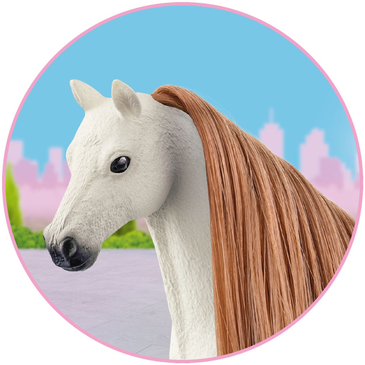 Włosy dla koni z linii Beauty Horses, czekoladowy brąz