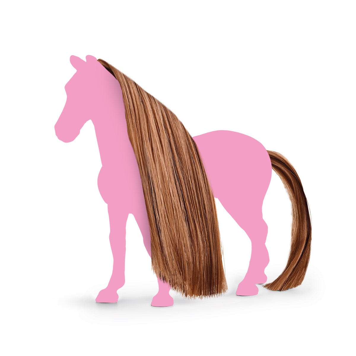 Włosy dla koni z linii Beauty Horses, czekoladowy brąz