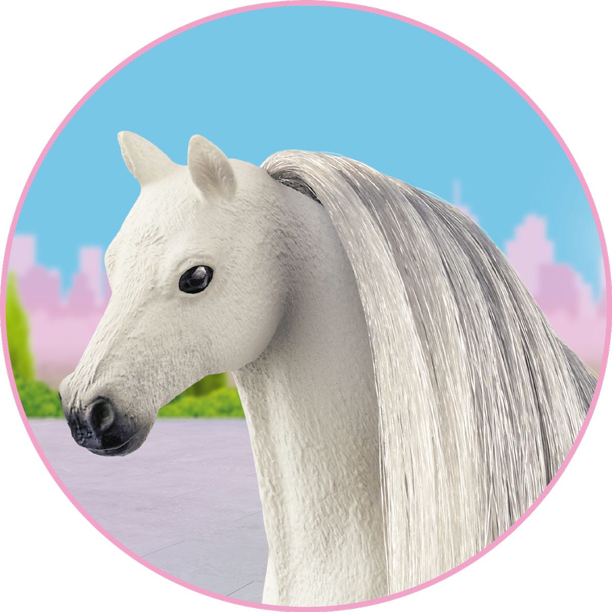 Włosy dla koni z linii Beauty Horses, szare