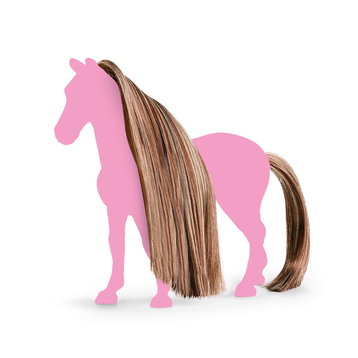 Włosy dla koni z linii Beauty Horses, złoty brąz