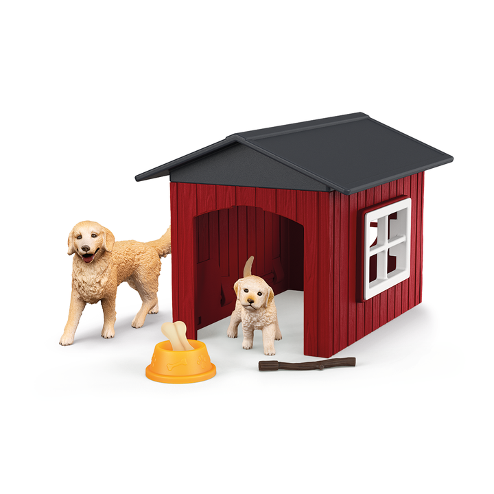 Buda dla psa z golden retrieverem