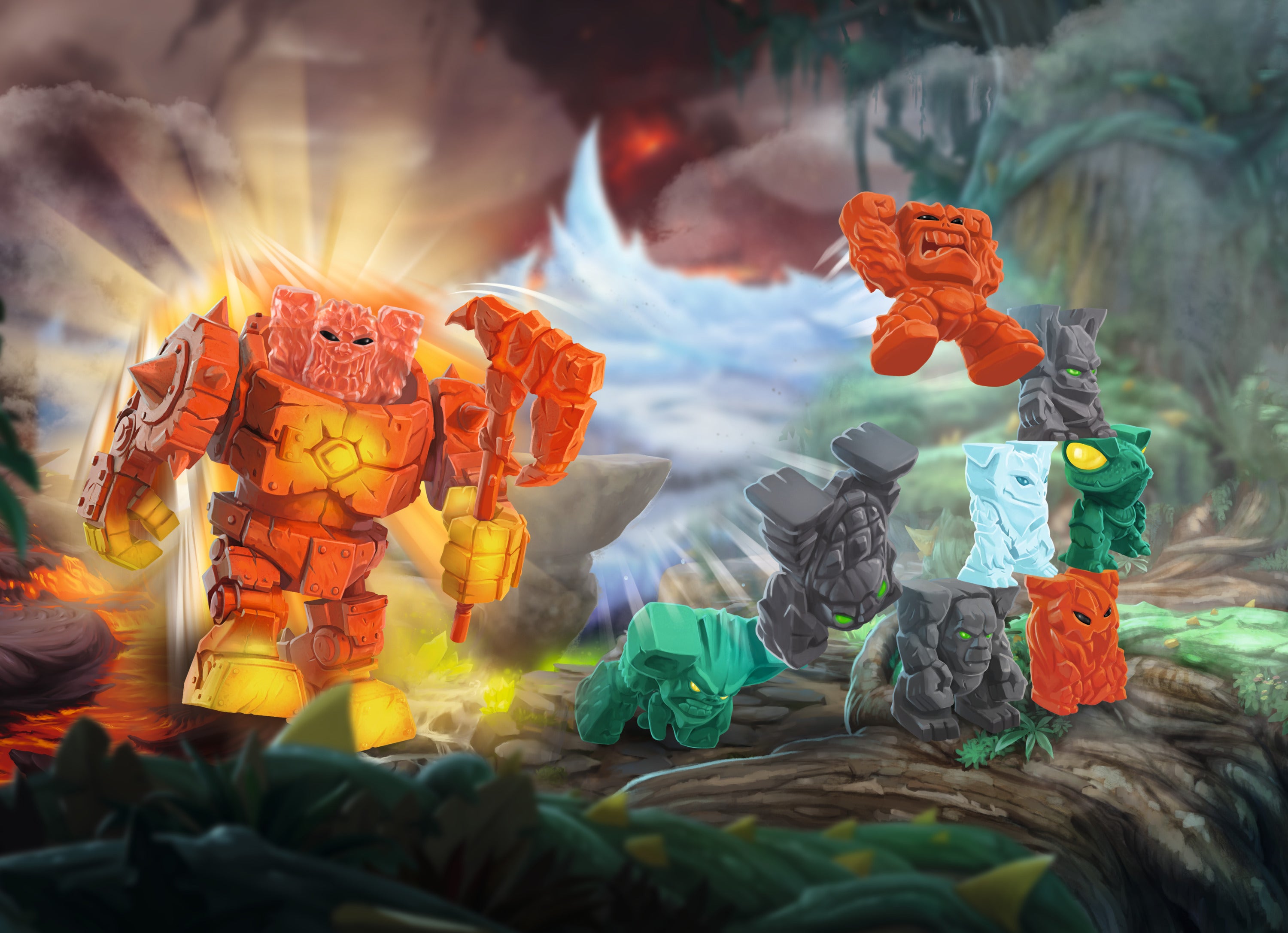 特撮 FAKE LAVA ELEVENTOYS Lava Robot Value Pack 72225 ELDRADOR® | schleich