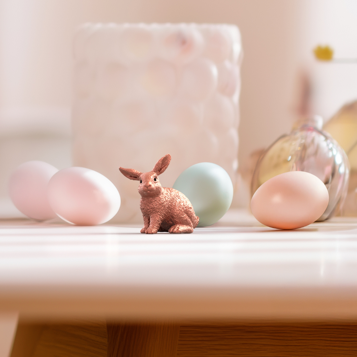 Rose Gold Easter Bunny